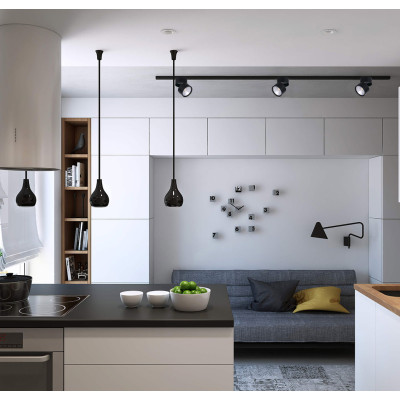 AL107 COB 14W 4000K IP40 90 град чорний 80*138 мм