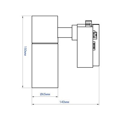 AL140 COB 20W 4000K 35 град чорний