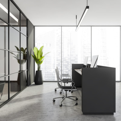 AL4010 45W 6500K чорний 100*35*1200 mm (підвіс 1m)