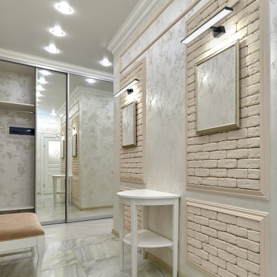 AL5080ARD 230V 8W 580LM 4000К 400*106*42mm IP44 чорний, матовий розсіювач