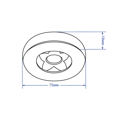 AL520 COB 7W круг, білий 590Lm 4000K 85*20mm