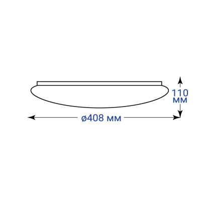 AL588 24W коло накладний зірк. небо 1920Lm 5000K 408*110mm