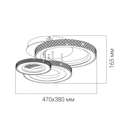 AL6163-1ARD 35W коло 3260Lm 5000K 470*380*165mm VIVID