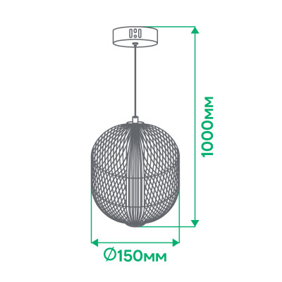 AL6181-1ARD 5W 560Lm  4000K  150*1000mm золотий GATSBY