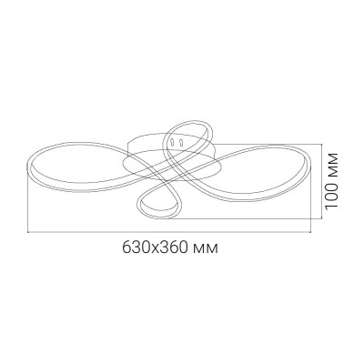 AL6530ARD 60W 5300Lm 3000K-6000K 630*360*100mm білий FABIO S