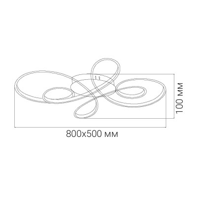 AL6540ARD 95W 8200Lm 3000K-6000K 800*500*100mm білий FABIO М