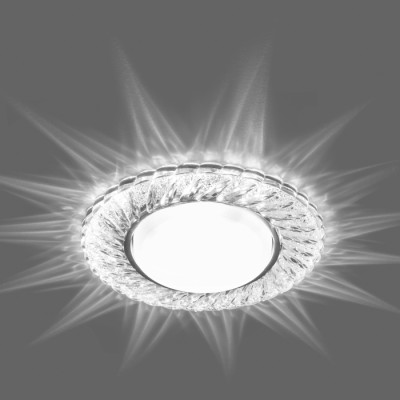 CD4021 GX53 прозорий із led підсвіткою SMD2835 20leds (4000K)