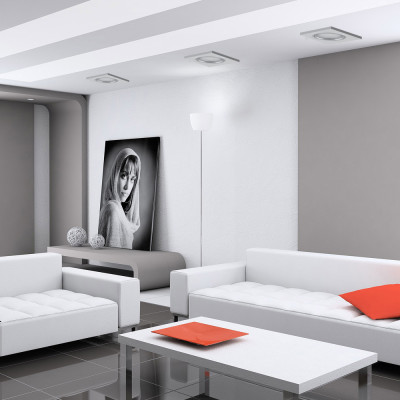 CD8170 MR16 квадрат білий матовий із led підсвіткою Max 50W G5.3