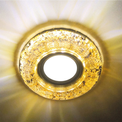 CD830 MR16 золото-чорний із led підсвіткою SMD2835 15leds (4000K)