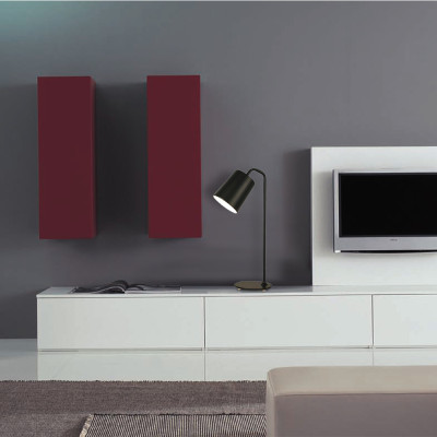 DE1440 настільний світильник чорний E27, мережевий шнур із вимик. 1,5м (510*250*160мм)