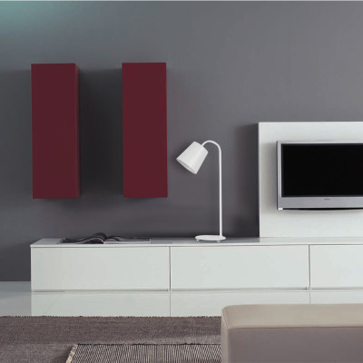 DE1440 настільний світильник білий E27, мережевий шнур із вимик. 1,5м (510*250*160мм)