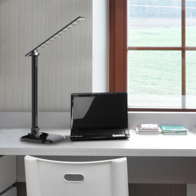 DE1725 настільний світильник чорний 30LED 9W 4000K (36*15*15cm) IP20