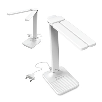 DE1734ARD настільний світильник білий 9W 6500K 500LM , димер, ( 12.2*16.6*31.7cm) IP20