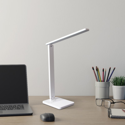 DE1735ARD настільний світильник білий 16W 2700K-4000K-6500K 1000LM , димер, (18*13.8*40cm) IP20