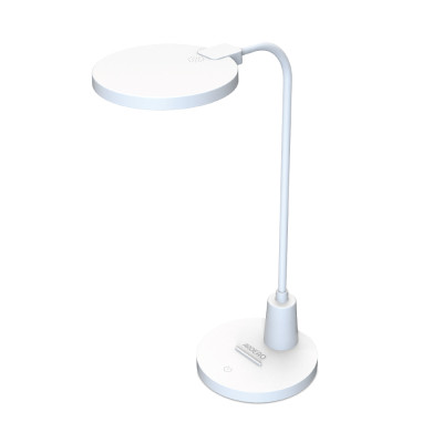 DE1736ARD настільний світильник білий 9W 2700K-4000K-6500K 550LM , димер, (14.9*14*44.2cm) IP20