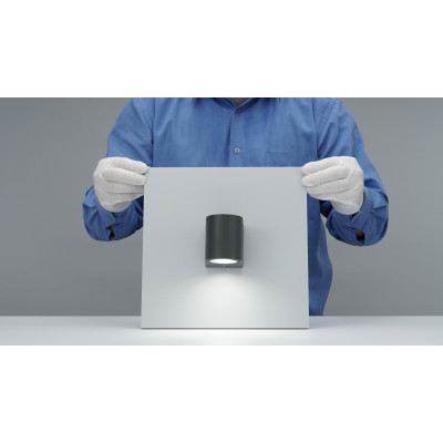 DH014 230V без лампи MR16/GU10, 68*92*80 сірий