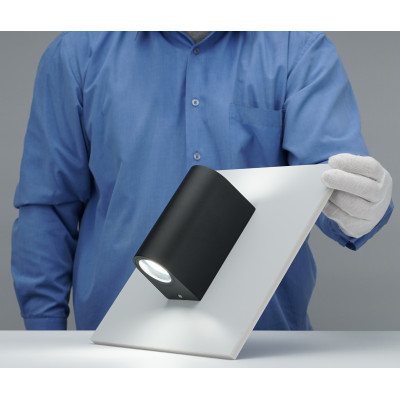 DH015 230V без лампи MR16/GU10*2, 68*152*92 сірий