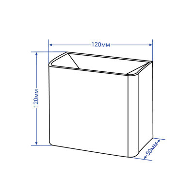 DH028 3W 4000К 230V 100Lm IP54 чорний 120*120*50