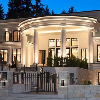 DH0807 230V без лампи 2*Е27 IP54 чорний 110*65*300