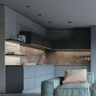 DL0375 MR16/G5.3 / пластик, білий, круг, поворотний