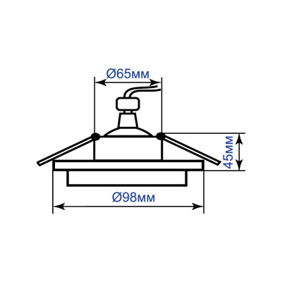 DL2911 MR16 коло білий матовий Max 50W G5.3