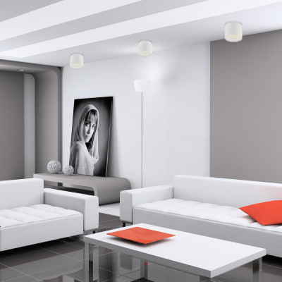 HL353 GX53 білий, круг, 83*70мм