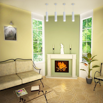 HL570 SMD 14W чорний 4000K IP40 120град 80*200мм, підвіс 120 см