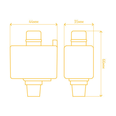 LD1040 адаптер для шинопровода однофазного, білий