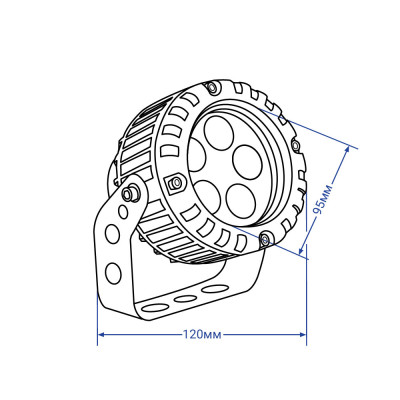 LL-882 Прожектор архітектурний 5W 310 lm 2700K 85-265V IP65
