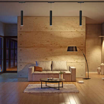 MGU420 ULTRA 15W 4000К 24 град чорний підвісний ф45*310 мм