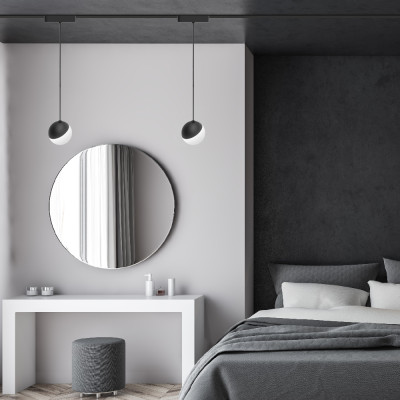 MGU421 ULTRA 10W 4000К 120 град чорний підвісний ф100*100 мм