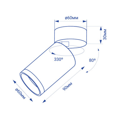 ML180 MR16/GU10 чорний