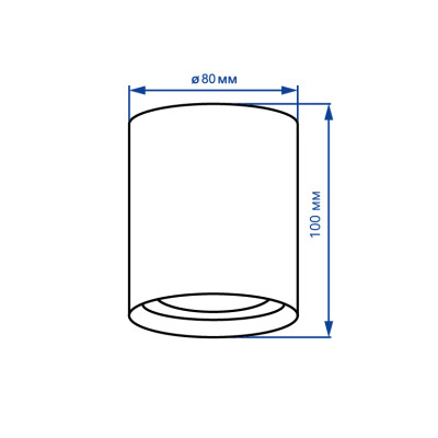 ML302-A MR16/GU10 білий, круг, 80*100мм