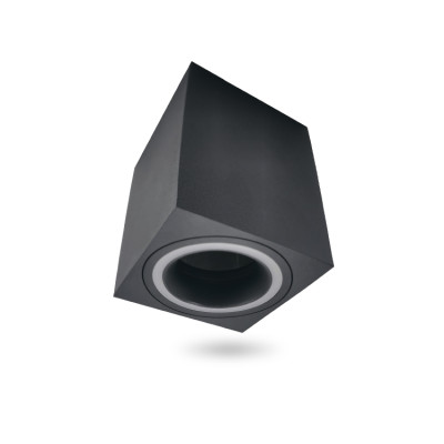 ML303-A MR16/GU10 чорний, квадрат, 80*100мм