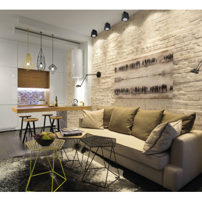 ML303-A MR16/GU10 чорний, квадрат, 80*100мм