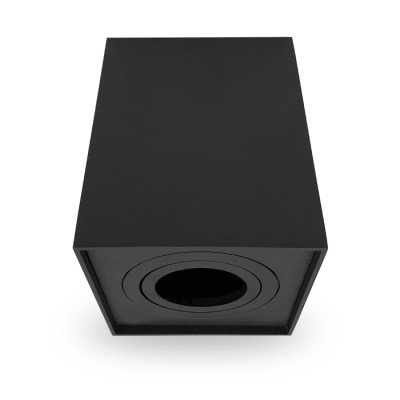 ML305 MR16/GU10 чорний, квадрат, поворотний, 98*98*125мм