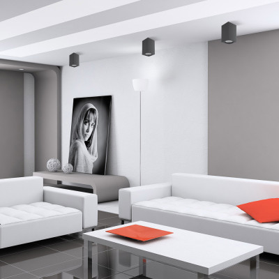 ML307 MR16/GU10 чорний, квадрат, 60*100мм