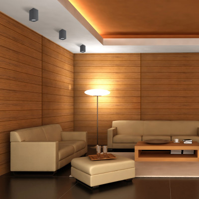 ML307 MR16/GU10 чорний, квадрат, 60*100мм