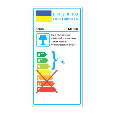 ML308 MR16/GU10 білий, круг, 70*110мм