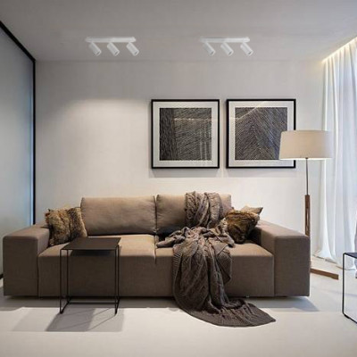 ML311-3 MR16/GU10 білий, круг, потрійний, поворотний, 430*70*162мм