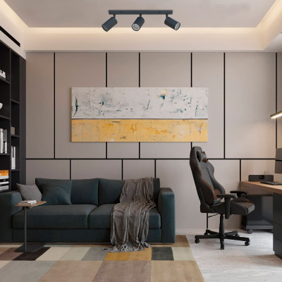 ML314-3 MR16/GU10, чорний, потрійний, поворотний, 400*54*130 мм  LC