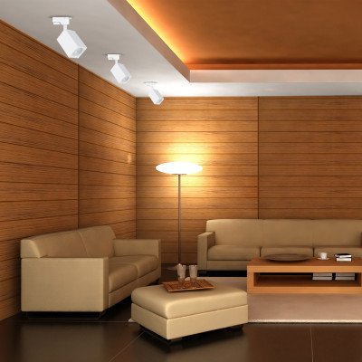 ML337 MR16/GU10 білий, квадрат, 60*185мм