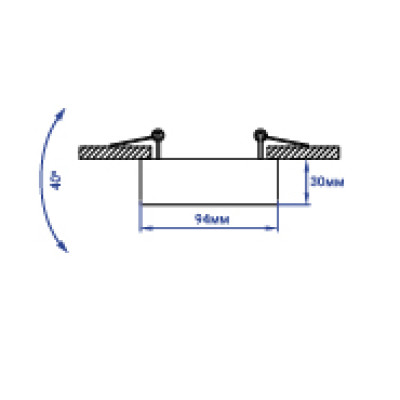 ML344 MR16/G5.3 білий, круг, 94*30мм
