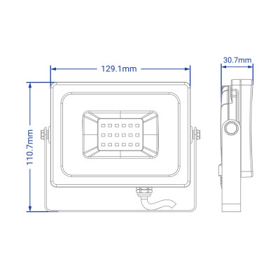 LL-6020 20W 1800Lm 6400K 230V (129*111*31mm) Білий IP 65