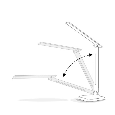 DE1725 настільний світильник чорний 30LED 9W 4000K (36*15*15cm) IP20