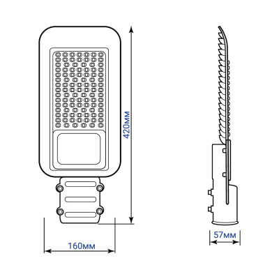SP3033 100W консольний світильник 6500K 230V IP65