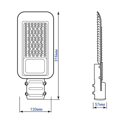 SP3031 30W консольний світильник 6500K 230V IP65