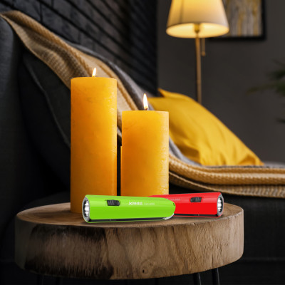 TGX-8069 акум. ліхтар 1W led, UV light, 500mA, USB, червоний/зелений