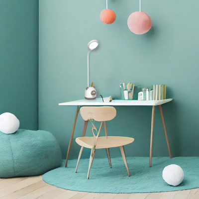 TGX-L3 настільний акум. світильник 4W 200Lm 4000K, 1200mA, USB (1,2м), 3 рівня яскр., білий/зелений