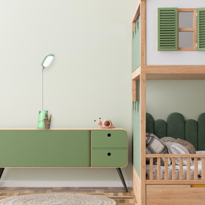 TGX-L4 настільний акум. світильник 4W 250Lm 4000K, 1200mA, USB (1,2м), 3 рівня яскр.,зелений/рожевий